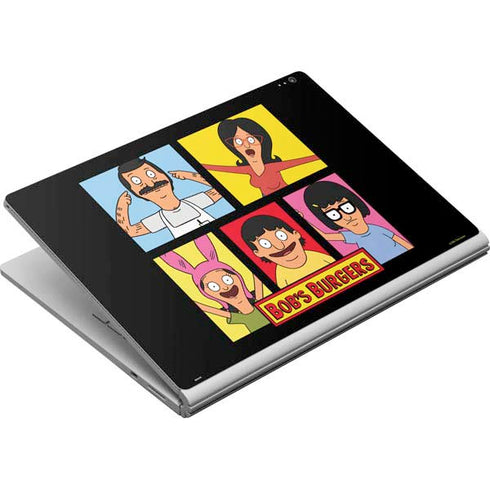 Bobs Burgers Tiles Surface Book Skin